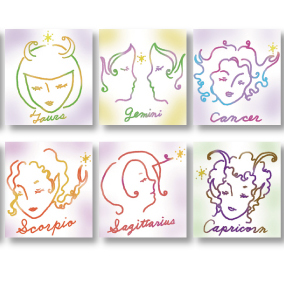 学研TVLIFE掲載／12星座イラストレーション